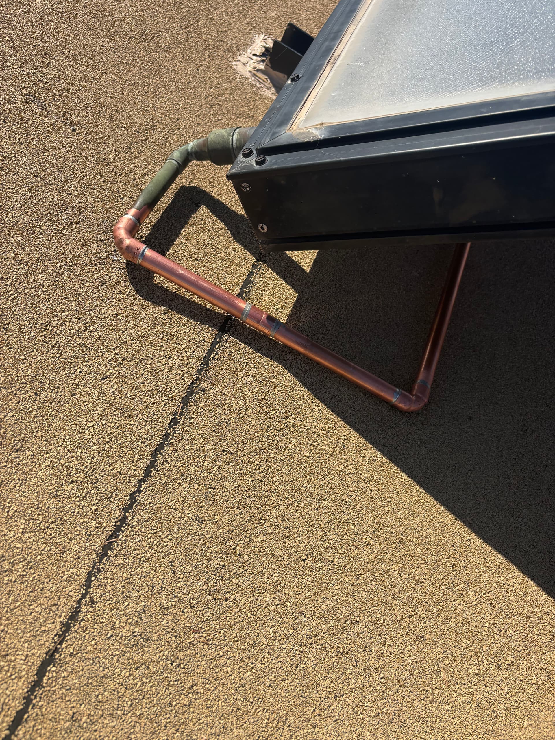 Gallery photos for Solar Water Heater Removed and Reinstalled for Roofing Work: Image #1
