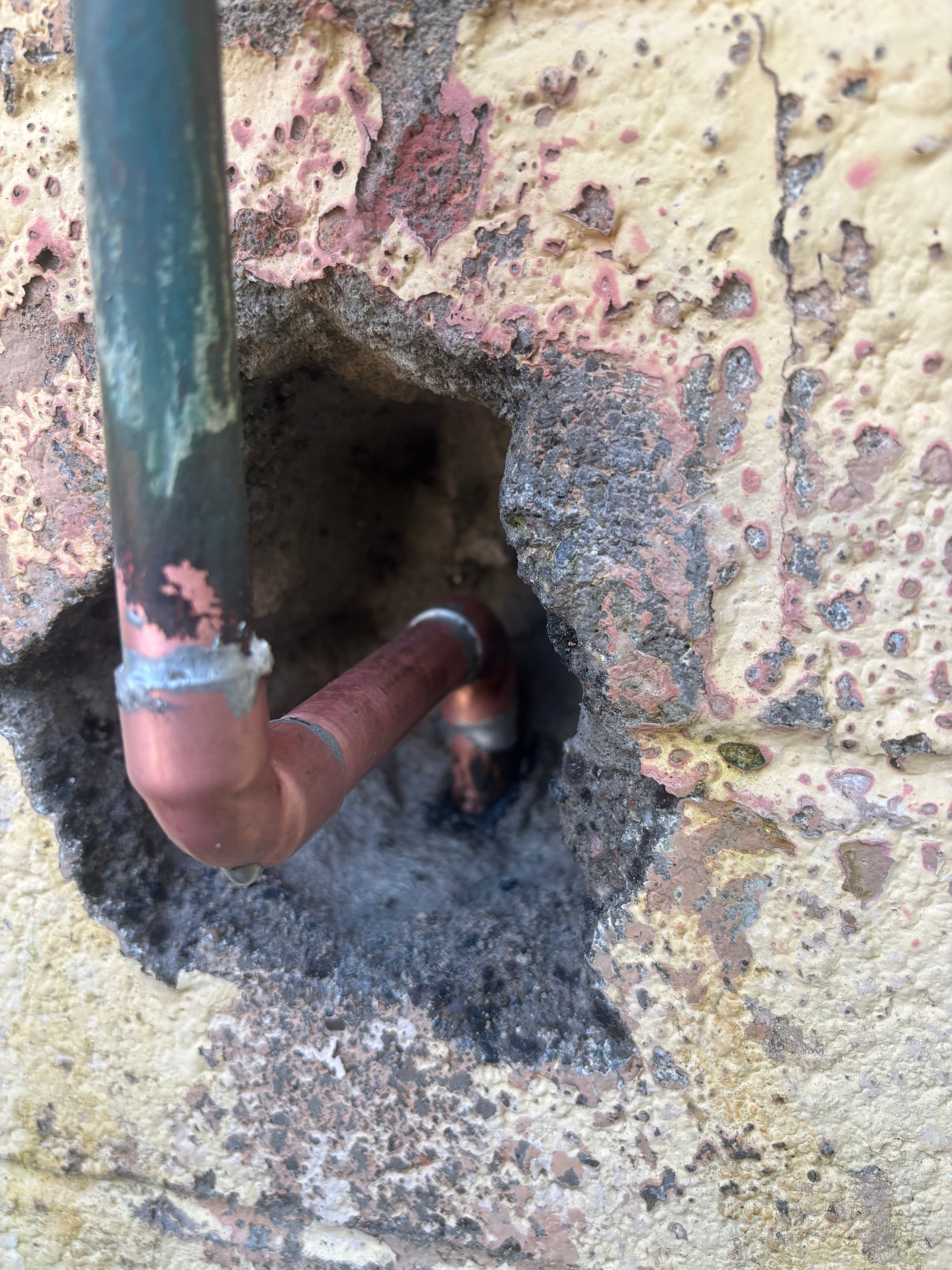 Project Copper Line Leak Repair Behind a Block Wall Hose Bib image
