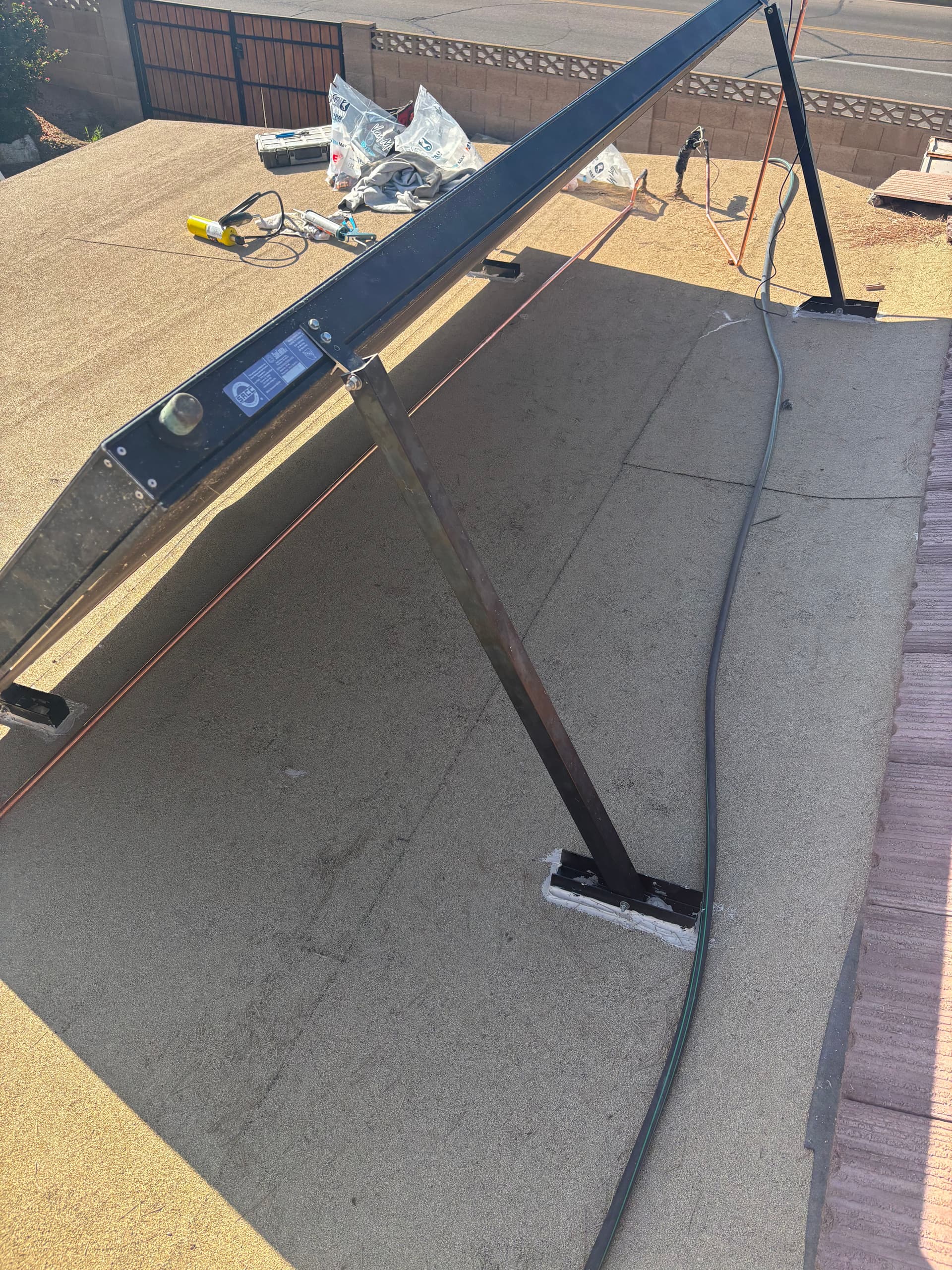 Gallery photos for Solar Water Heater Removed and Reinstalled for Roofing Work: Image #2