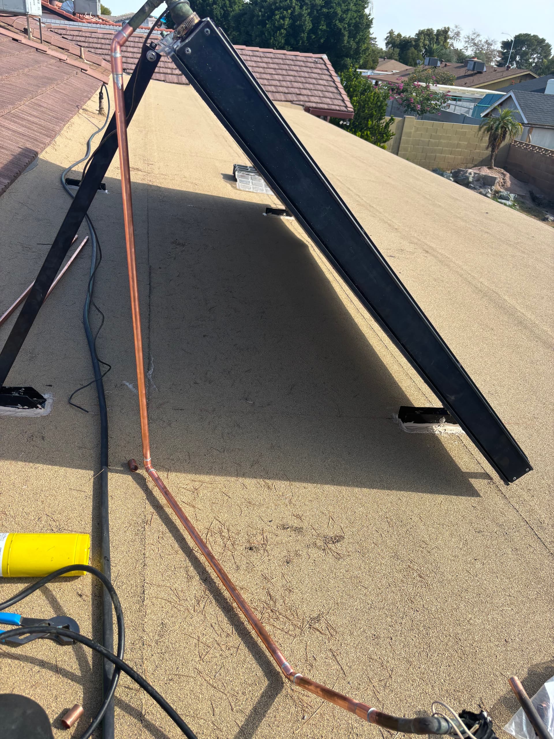 Gallery photos for Solar Water Heater Removed and Reinstalled for Roofing Work: Image #3